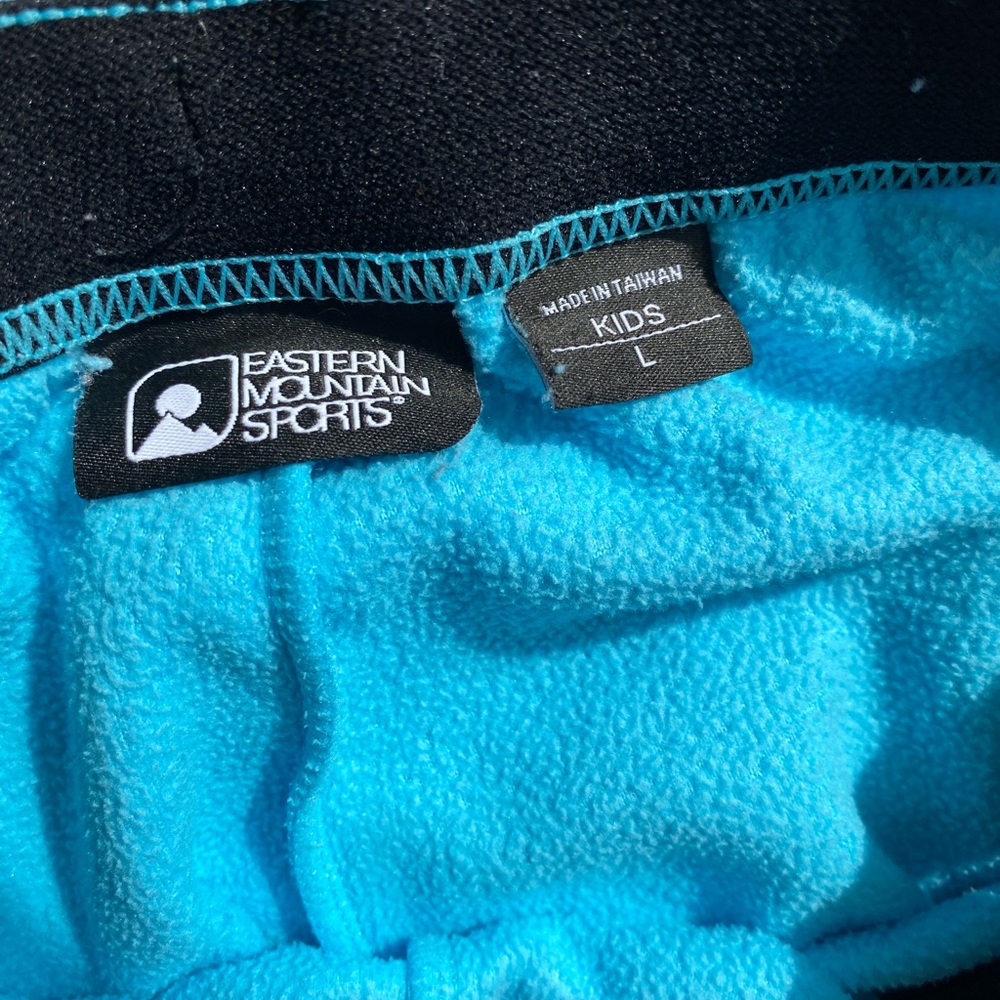 Teal fleece wide leg sweatpants